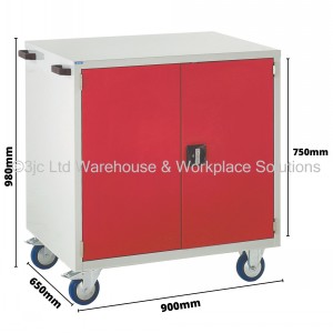 Euroslide Storage Cabinet Mobile 2 Door Cupboard